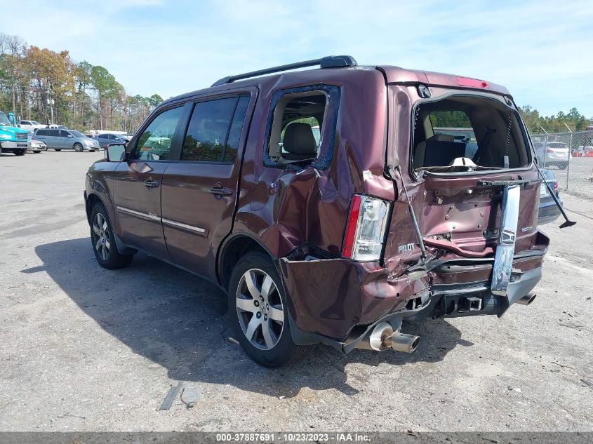 2013 Honda Pilot Touring VIN: 5FNYF3H91DB018035 Lot: 37887691