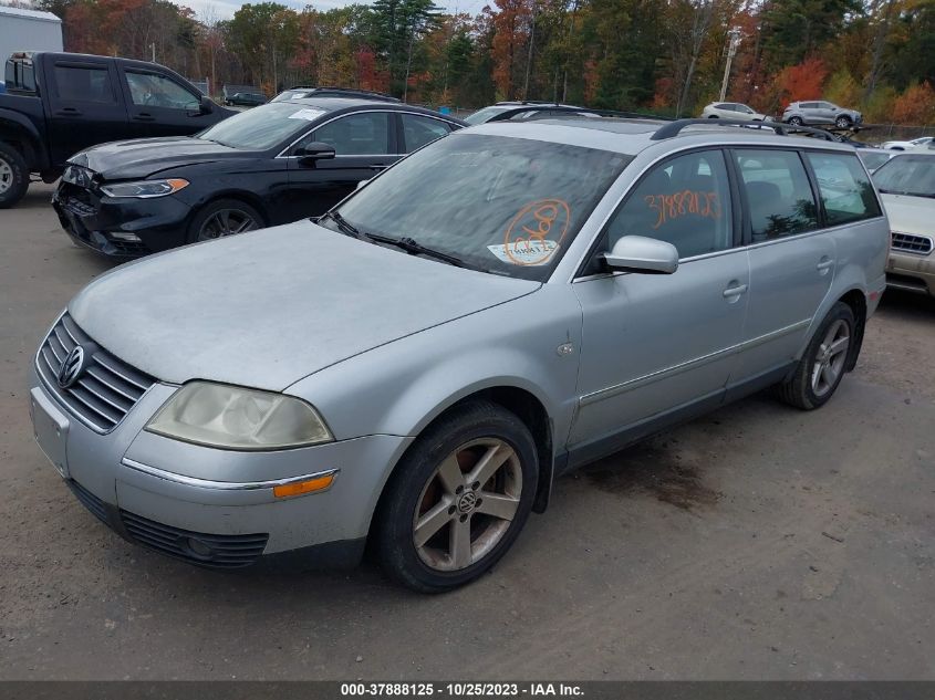 2004 Volkswagen Passat Wagon Glx VIN: WVWYH63B84E124425 Lot: 37888125