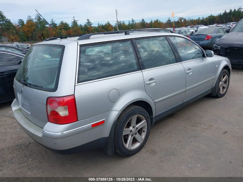 2004 Volkswagen Passat Wagon Glx VIN: WVWYH63B84E124425 Lot: 37888125