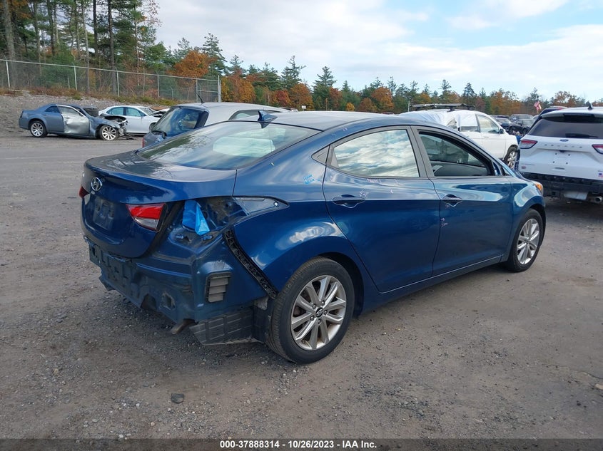 2014 Hyundai Elantra Se VIN: KMHDH4AE1EU113916 Lot: 37888314