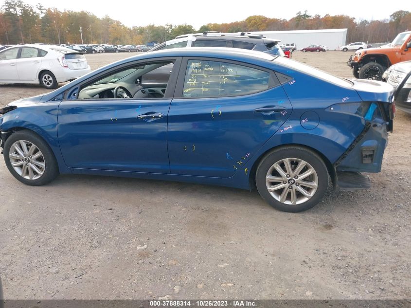 2014 Hyundai Elantra Se VIN: KMHDH4AE1EU113916 Lot: 37888314