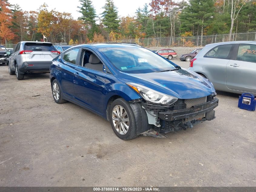 2014 Hyundai Elantra Se VIN: KMHDH4AE1EU113916 Lot: 37888314