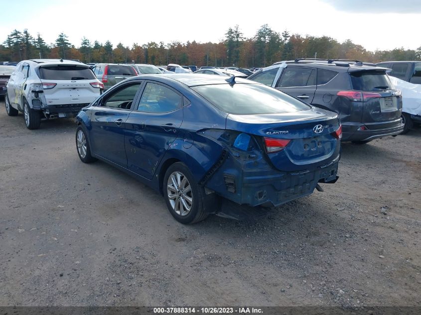 2014 Hyundai Elantra Se VIN: KMHDH4AE1EU113916 Lot: 37888314