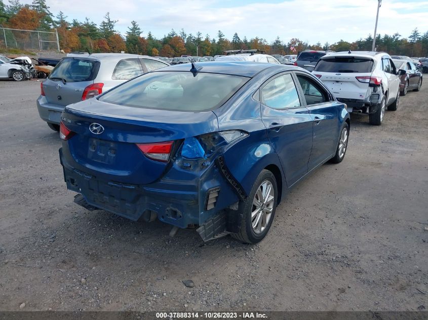 2014 Hyundai Elantra Se VIN: KMHDH4AE1EU113916 Lot: 37888314