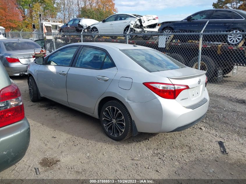 2016 Toyota Corolla S Premium VIN: 2T1BURHE4GC615233 Lot: 37888513