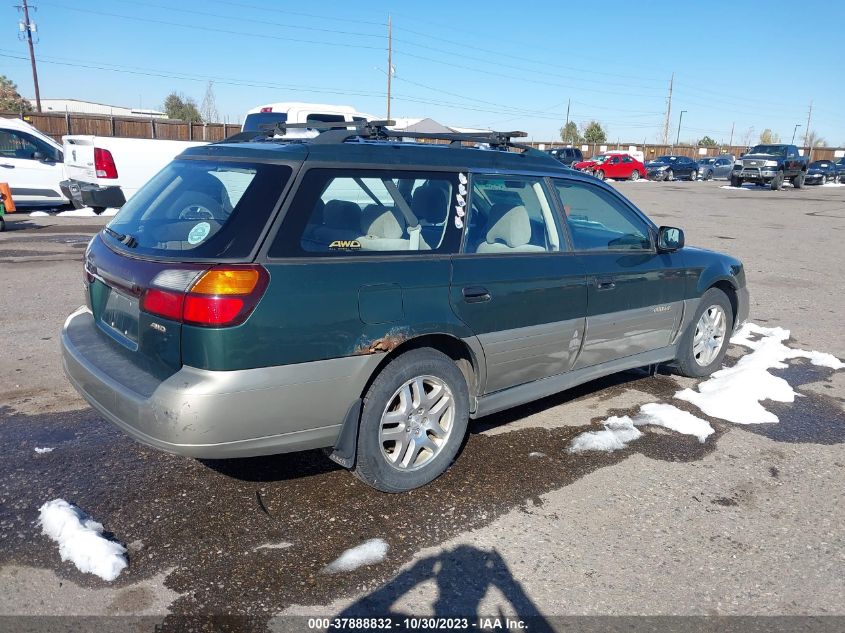 2000 Subaru Legacy Wagon Outback Equip VIN: 4S3BH6656Y6631416 Lot: 37888832