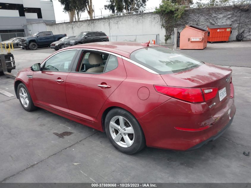 2014 Kia Optima Lx VIN: 5XXGM4A73EG283778 Lot: 37889068