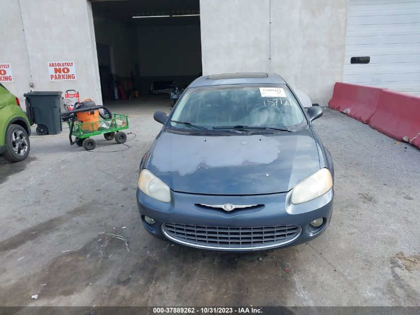 2002 Chrysler Sebring Lxi VIN: 1C3EL56R22N157121 Lot: 37889262