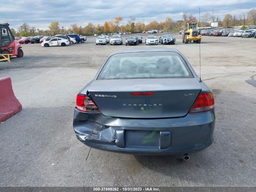 2002 Chrysler Sebring Lxi VIN: 1C3EL56R22N157121 Lot: 37889262