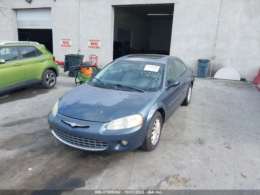 2002 Chrysler Sebring Lxi VIN: 1C3EL56R22N157121 Lot: 37889262