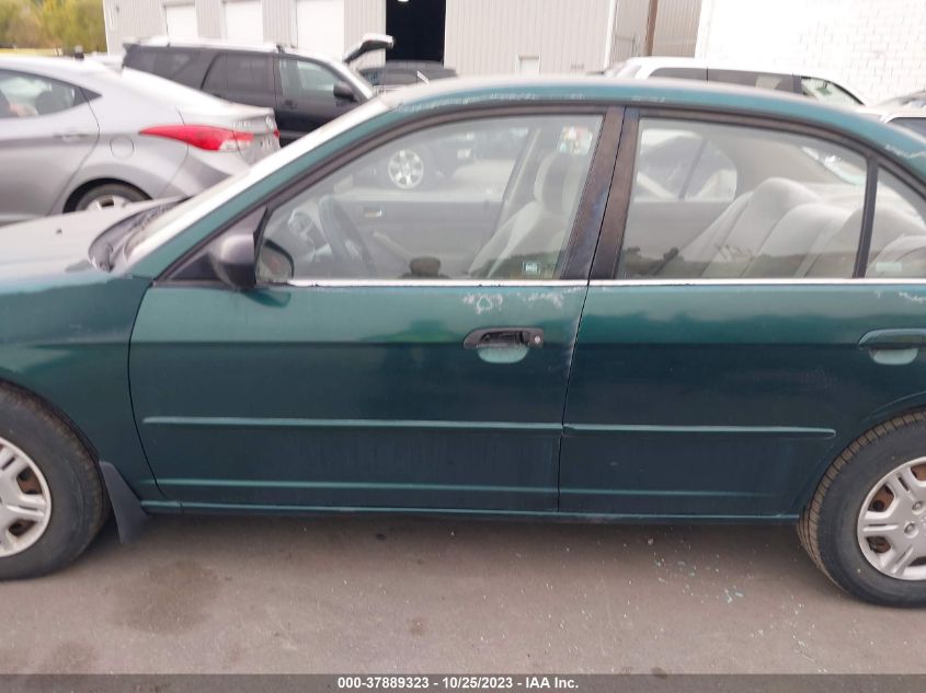 2002 Honda Civic Lx VIN: 2HGES16592H606728 Lot: 37889323