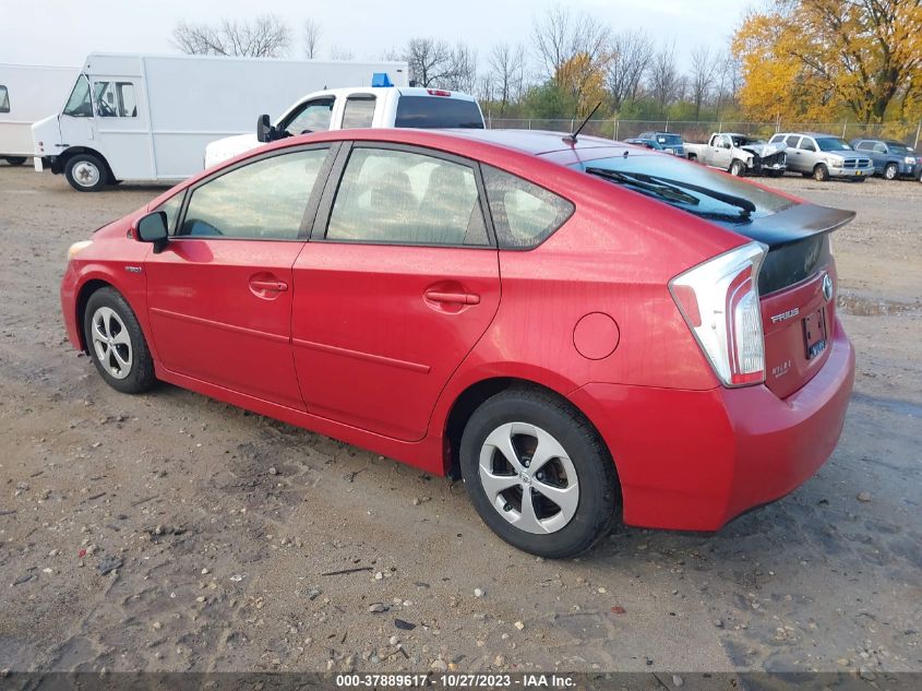 2012 Toyota Prius One/Two/Three/Four/Five VIN: JTDKN3DU1C1607354 Lot: 37889617