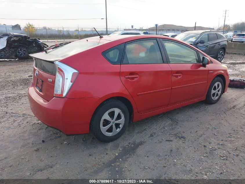 2012 Toyota Prius One/Two/Three/Four/Five VIN: JTDKN3DU1C1607354 Lot: 37889617