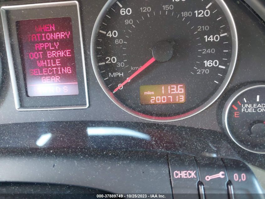 2007 Audi A4 2.0T VIN: WAUDF78E57A176794 Lot: 37889749