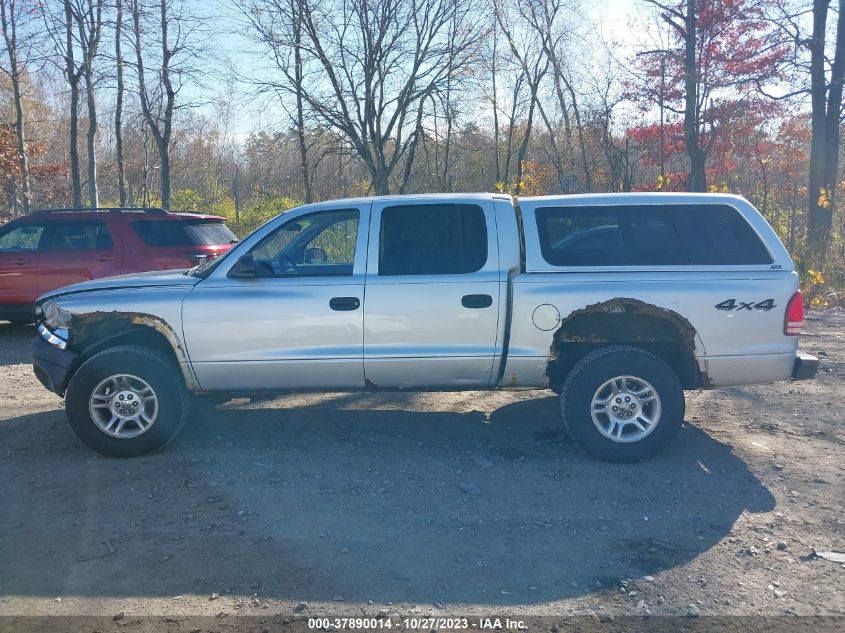 2004 Dodge Dakota Sport VIN: 1D7HG38K64S580439 Lot: 37890014