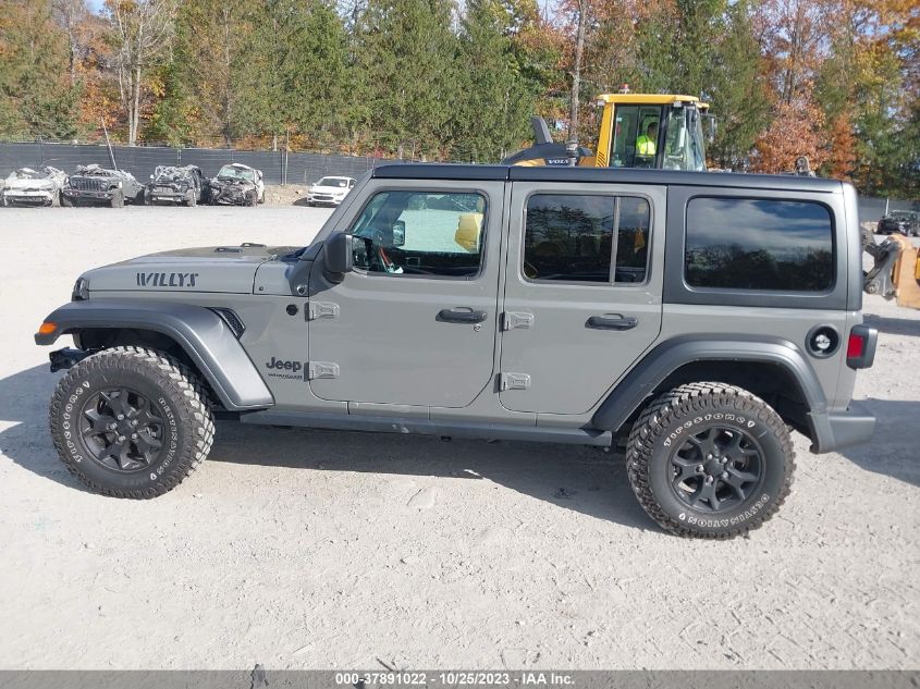 2022 Jeep Wrangler Unlimited Willys VIN: 1C4HJXDG5NW224045 Lot: 37891022