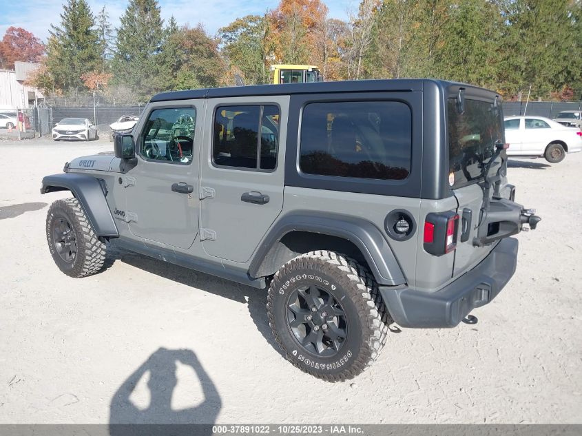 2022 Jeep Wrangler Unlimited Willys VIN: 1C4HJXDG5NW224045 Lot: 37891022