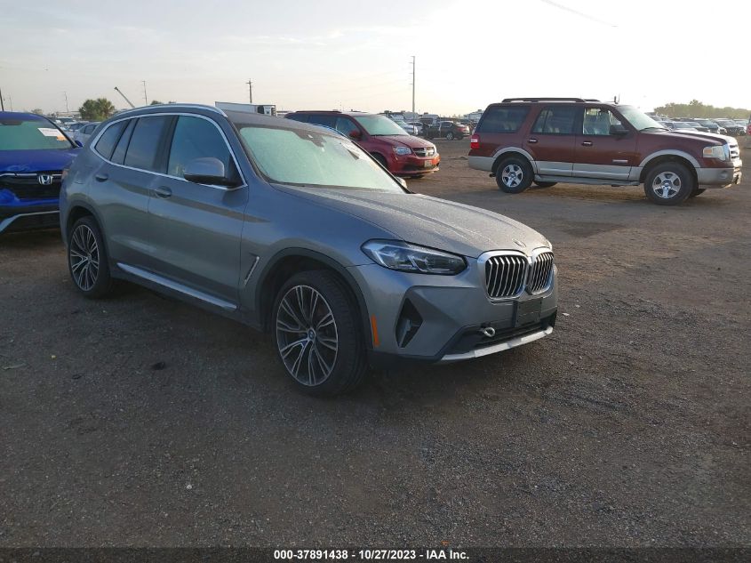 2023 BMW X3 Sdrive30I VIN: 5UX43DP05P9T10994 Lot: 37891438