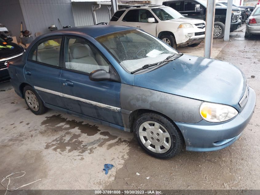 2002 Kia Rio VIN: KNADC123226163543 Lot: 37891808