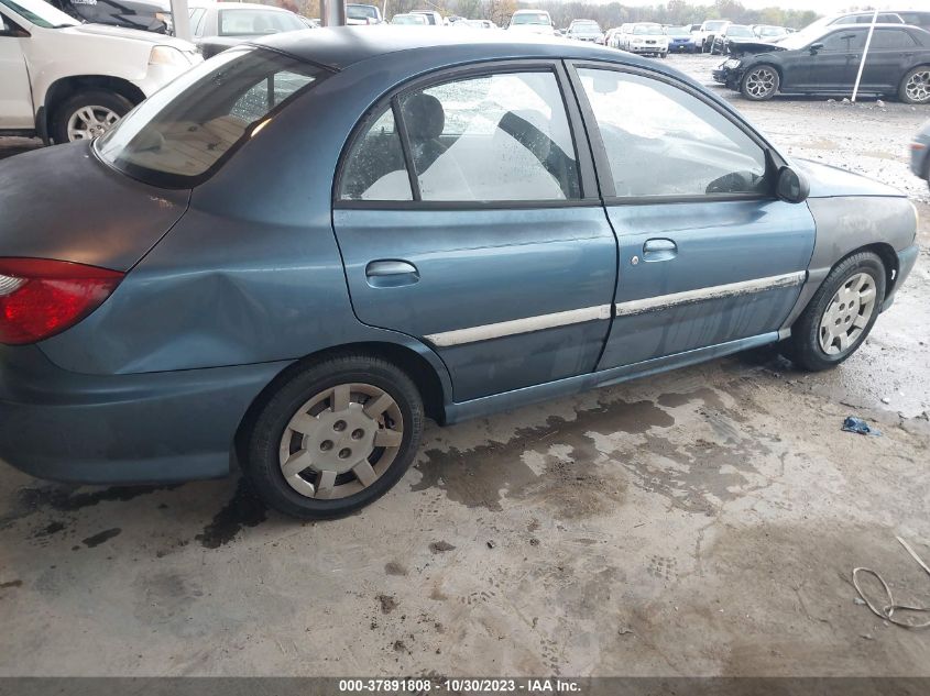 2002 Kia Rio VIN: KNADC123226163543 Lot: 37891808