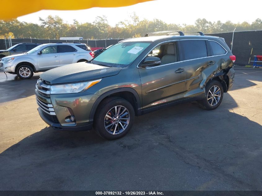 2019 Toyota Highlander Se/Xle VIN: 5TDKZRFH9KS306033 Lot: 37892132