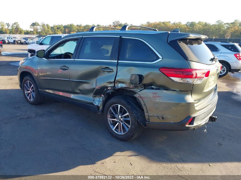 2019 Toyota Highlander Se/Xle VIN: 5TDKZRFH9KS306033 Lot: 37892132