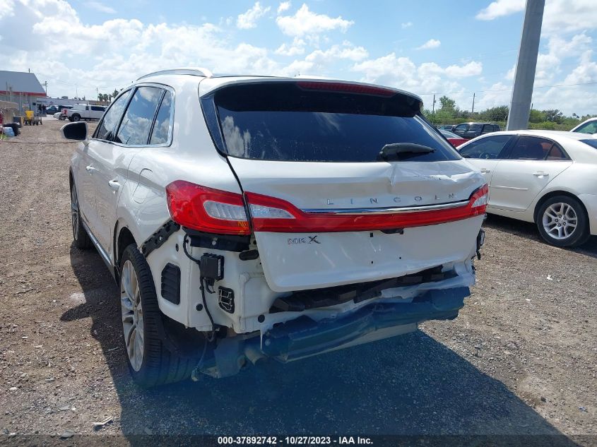 2016 Lincoln Mkx Reserve VIN: 2LMTJ6LR9GBL43793 Lot: 37892742