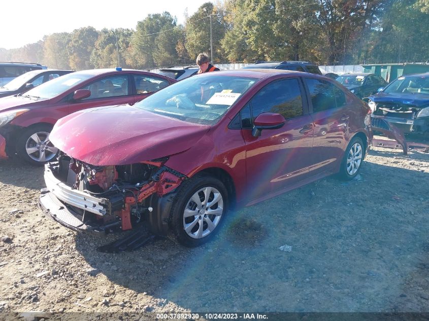 2022 Toyota Corolla Le VIN: 5YFEPMAE0NP354004 Lot: 37892930