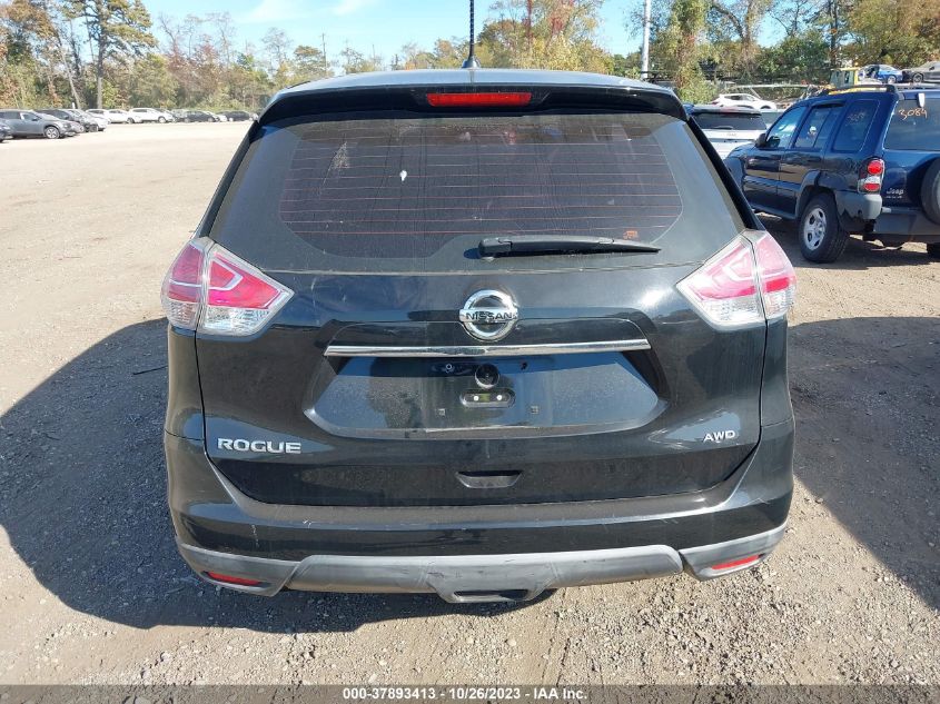 2016 Nissan Rogue Sv/Sl/S VIN: KNMAT2MVXGP675093 Lot: 37893413