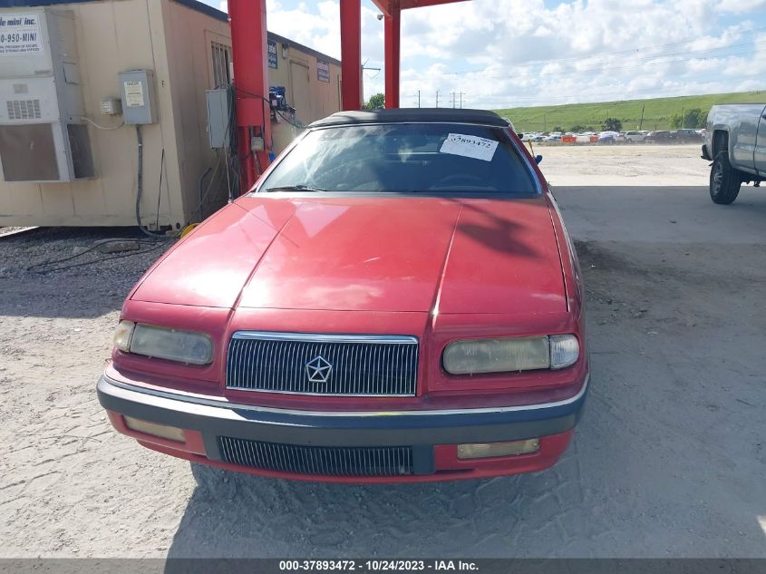 1993 Chrysler Lebaron Lx VIN: 1C3XU5538PF613160 Lot: 37893472