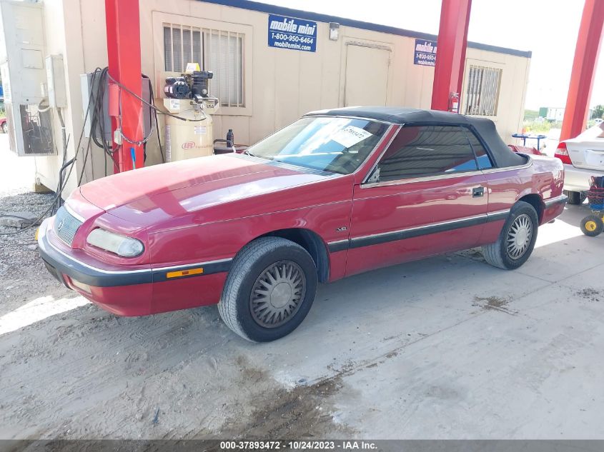 1993 Chrysler Lebaron Lx VIN: 1C3XU5538PF613160 Lot: 37893472