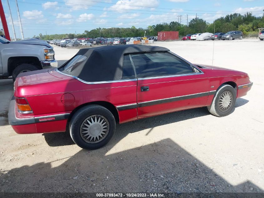 1993 Chrysler Lebaron Lx VIN: 1C3XU5538PF613160 Lot: 37893472