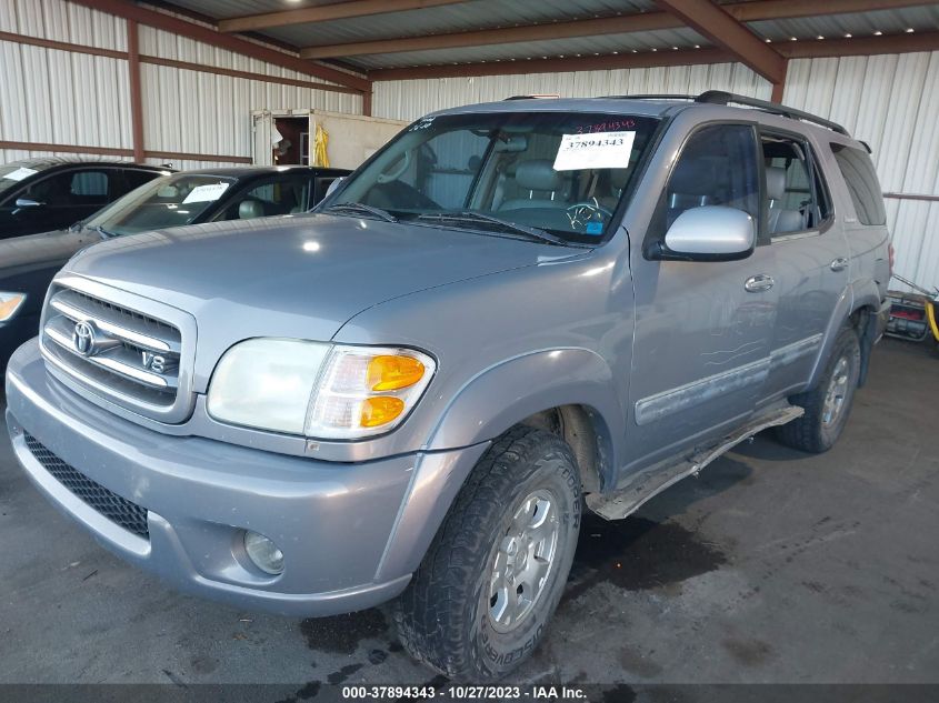 2001 Toyota Sequoia Limited VIN: 5TDBT48A21S017627 Lot: 37894343