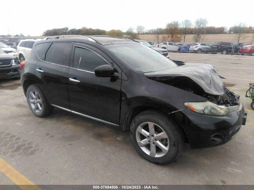 JN8AZ1MWXAW135665 2010 Nissan Murano Sl