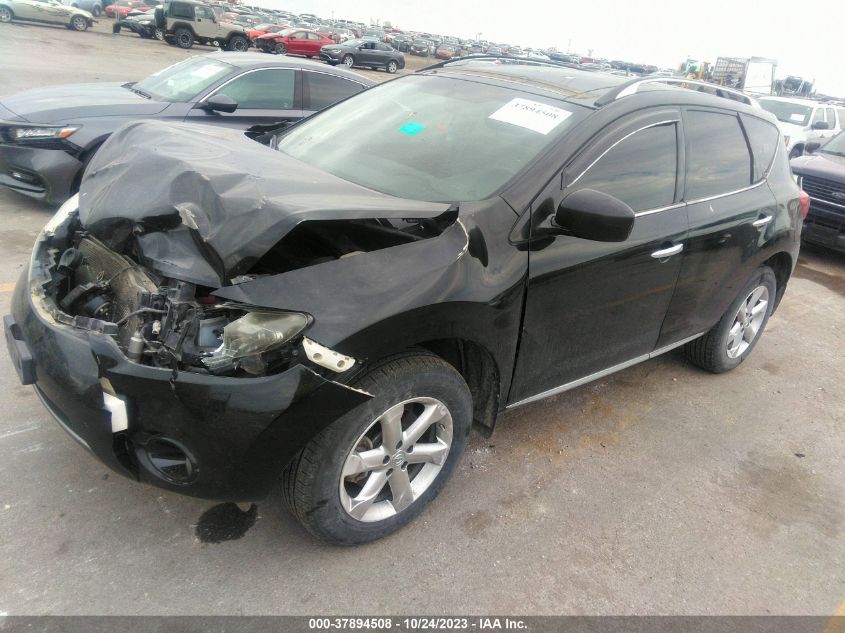 JN8AZ1MWXAW135665 2010 Nissan Murano Sl