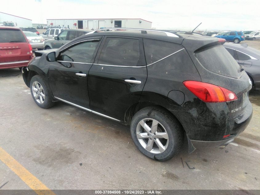 JN8AZ1MWXAW135665 2010 Nissan Murano Sl