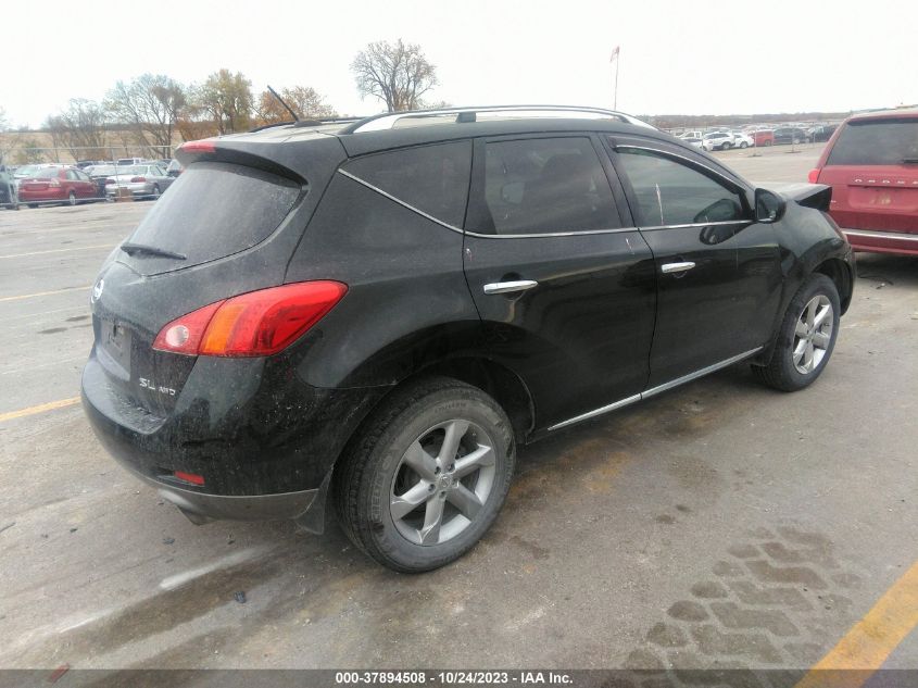 JN8AZ1MWXAW135665 2010 Nissan Murano Sl