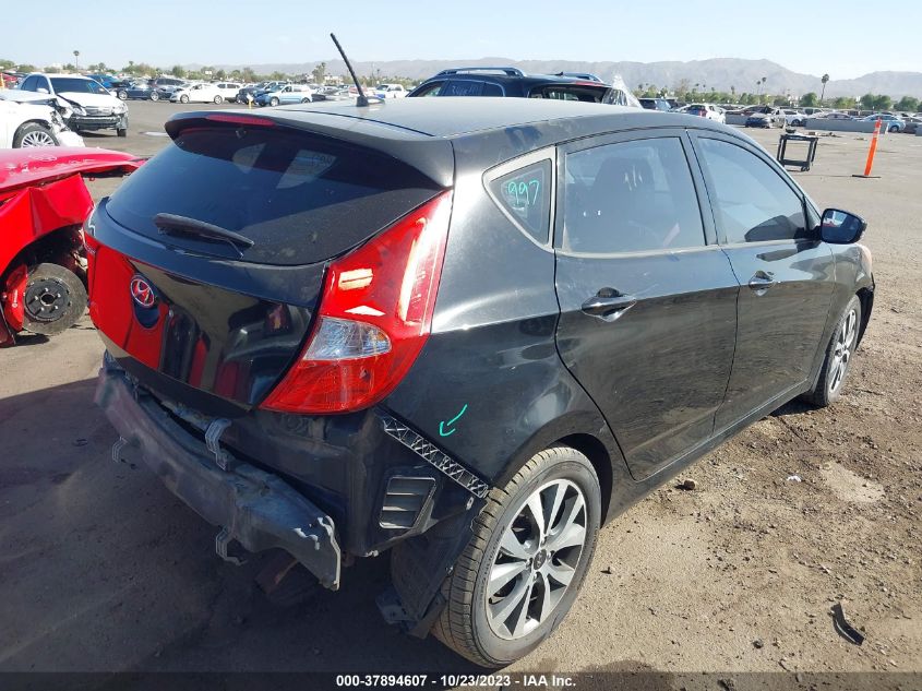 2016 Hyundai Accent Sport VIN: KMHCU5AE0GU239314 Lot: 37894607