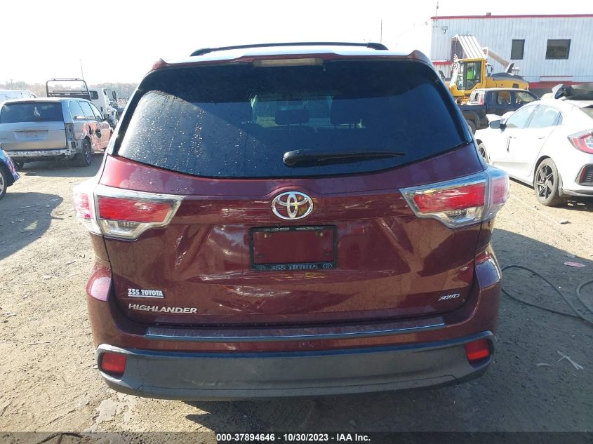 2016 Toyota Highlander Le VIN: 5TDBKRFH8GS333851 Lot: 37894646