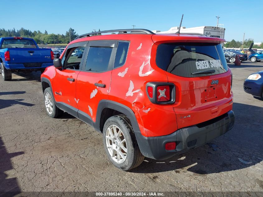 2019 Jeep Renegade Sport 4X4 VIN: ZACNJBAB3KPJ74136 Lot: 37895240