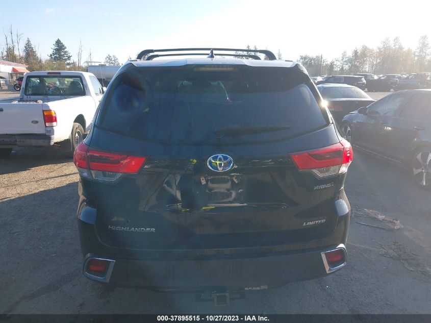 2017 Toyota Highlander Hybrid Limited VIN: 5TDDGRFH3HS028527 Lot: 37895515