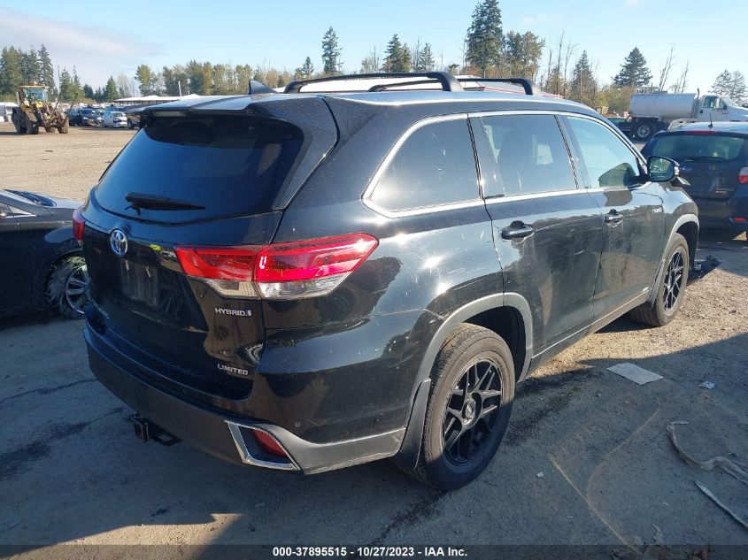 2017 Toyota Highlander Hybrid Limited VIN: 5TDDGRFH3HS028527 Lot: 37895515