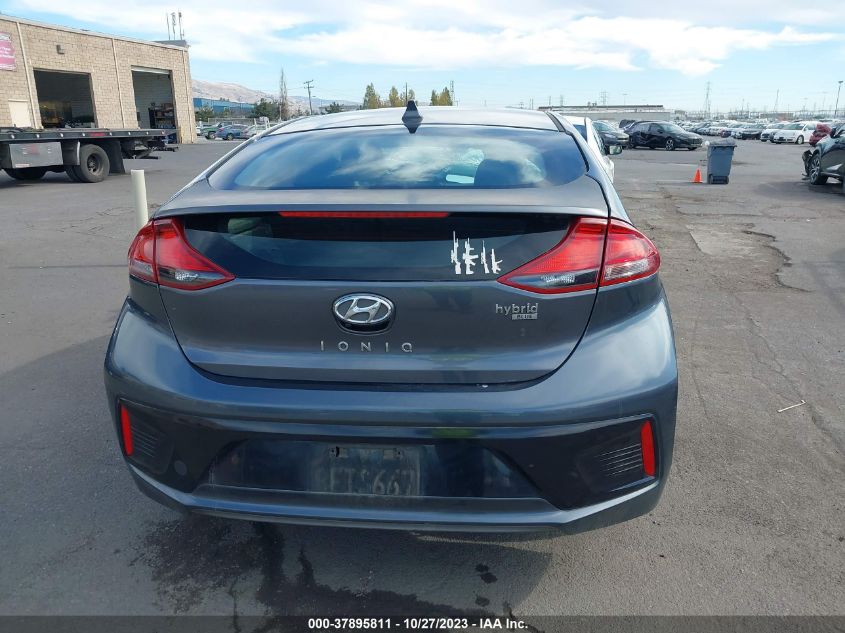 KMHC65LCXJU097289 2018 Hyundai Ioniq Hybrid Blue