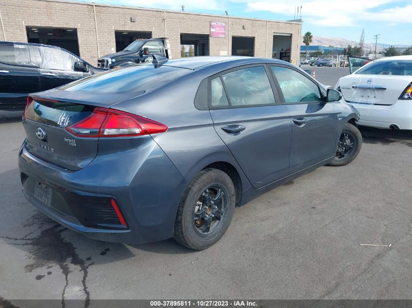 2018 Hyundai Ioniq Hybrid Blue VIN: KMHC65LCXJU097289 Lot: 37895811