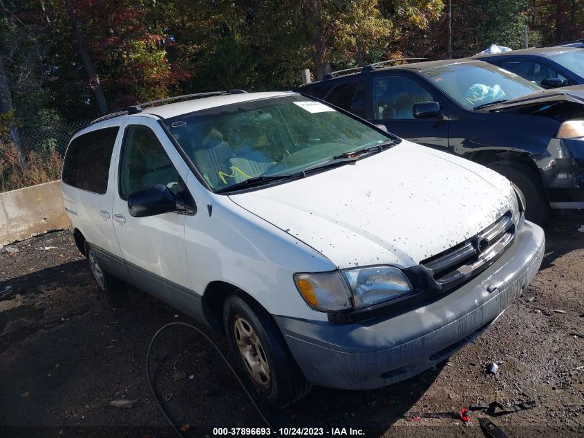 2000 Toyota Sienna Le/Xle VIN: 4T3ZF13C2YU292002 Lot: 37896693