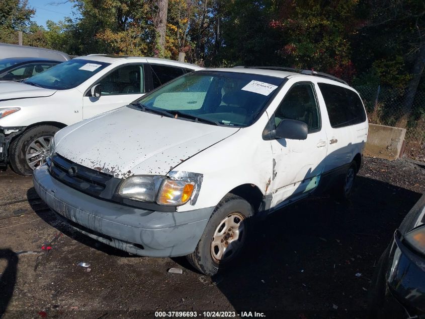 2000 Toyota Sienna Le/Xle VIN: 4T3ZF13C2YU292002 Lot: 37896693