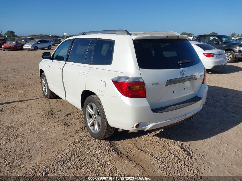 2008 Toyota Highlander Sport VIN: JTEDS43A282006370 Lot: 37896716