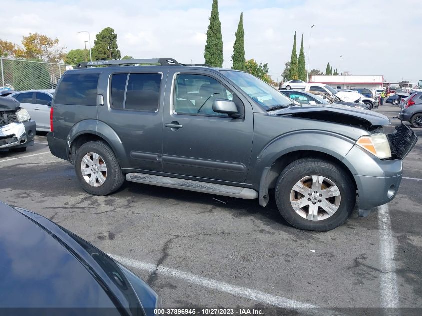 2005 Nissan Pathfinder Le VIN: 5N1AR18U55C786743 Lot: 37896945