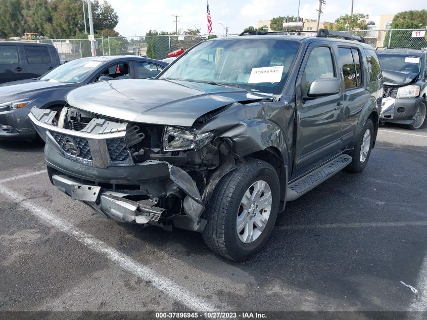 2005 Nissan Pathfinder Le VIN: 5N1AR18U55C786743 Lot: 37896945