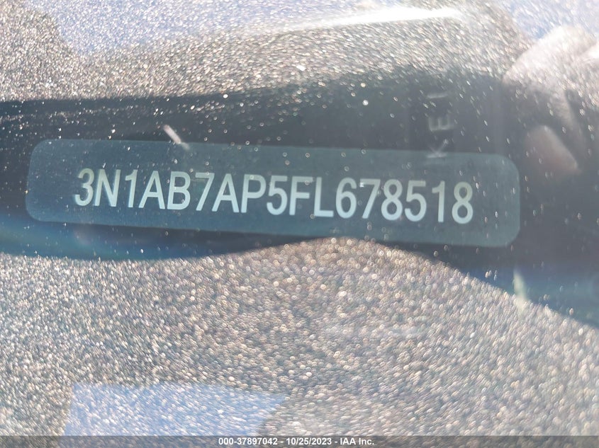 2015 Nissan Sentra Sv VIN: 3N1AB7AP5FL678518 Lot: 37897042